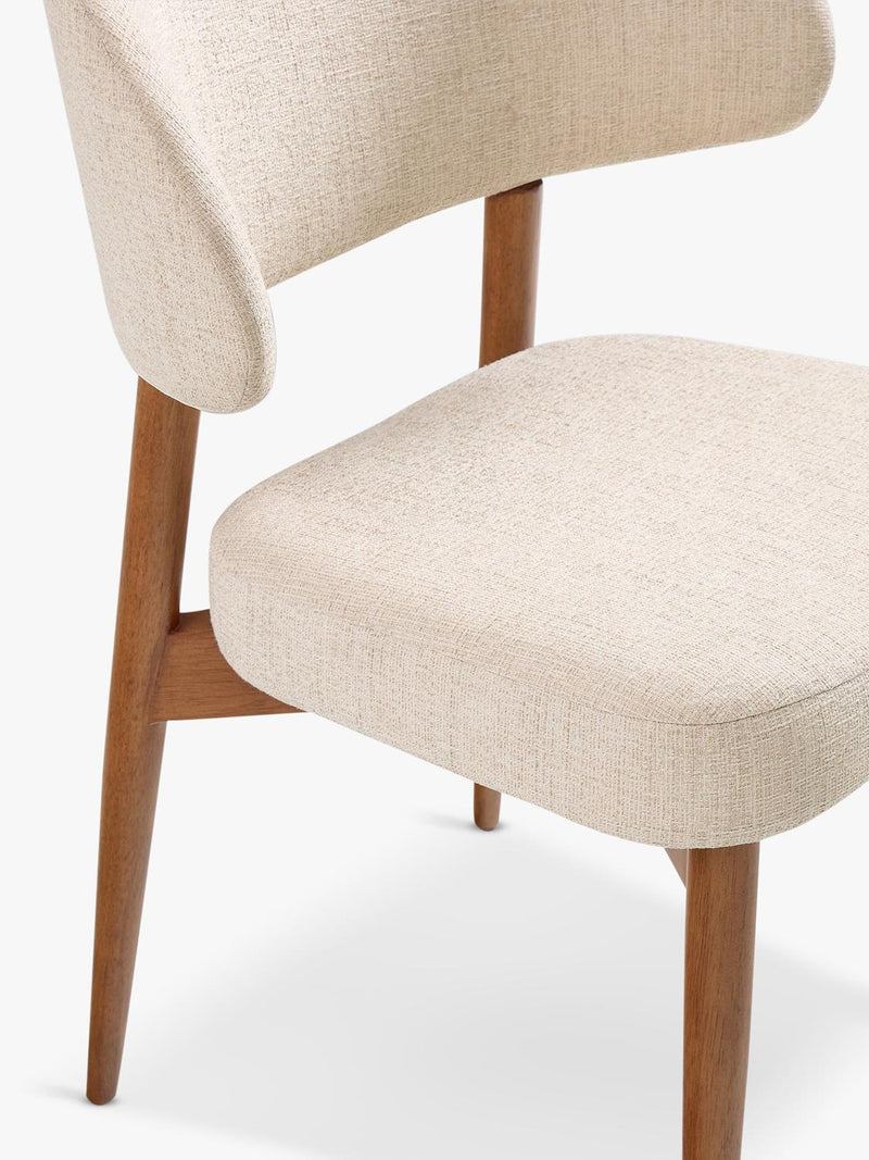 West Elm Hyde dining chair in sand fabric, UK version