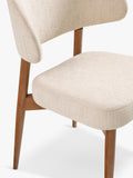 West Elm Hyde dining chair in sand fabric, UK version