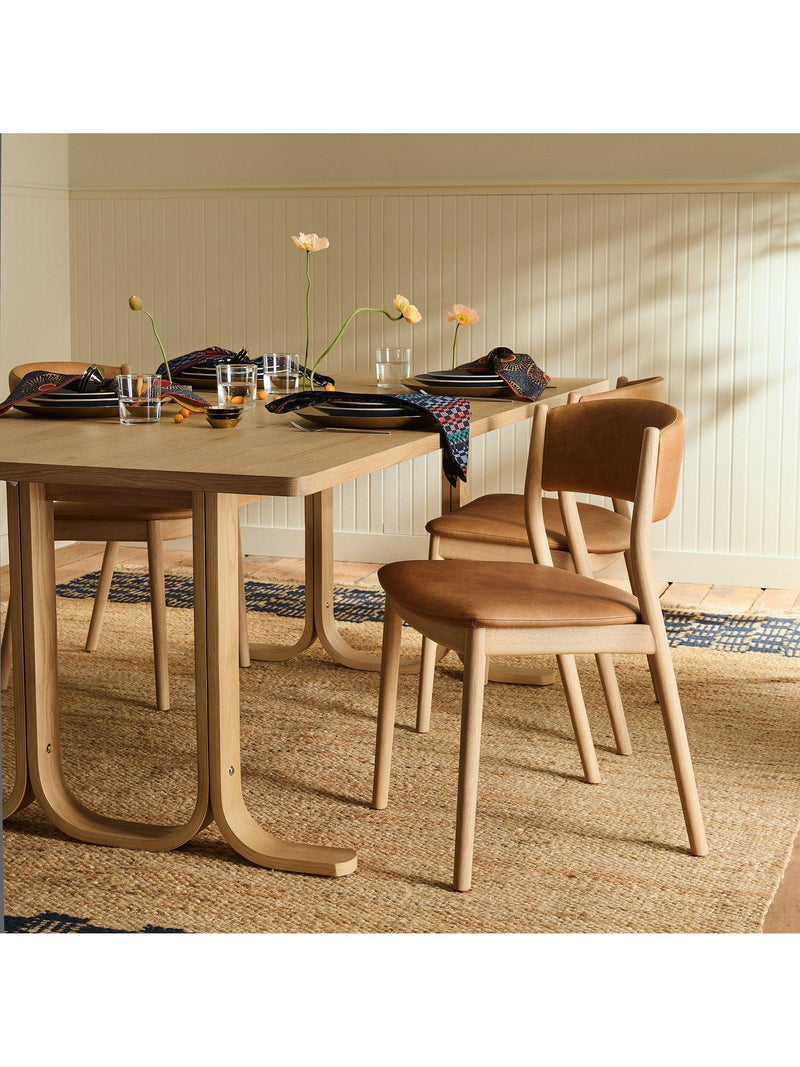 West Elm Marcus Samuelsson dining chair natural finish - British product