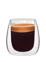 John Lewis Bialetti Verona Double Walled Espresso Coffee Glasses Set of 2 80ml Clear- Buy online at McGrocer