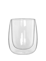 John Lewis Bialetti Verona Double Walled Coffee Glasses, Set of 2, 250ml- Buy online at McGrocer