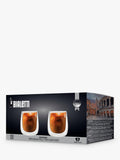 Bialetti Verona double walled coffee glasses set of 2 250ml clear, imported from the UK