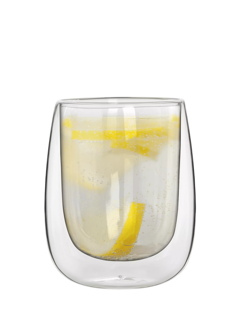 Bialetti Verona double walled coffee glasses set of 2 250ml clear, imported from the UK