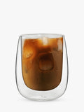 Bialetti Verona double walled coffee glasses set of 2 250ml clear, imported from the UK