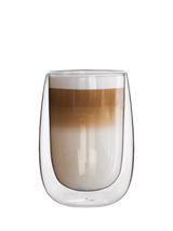 John Lewis Bialetti Verona Double Walled Coffee Glasses Set of 2 450ml Clear- Buy online at McGrocer