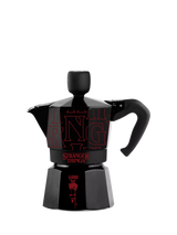 John Lewis Bialetti Stranger Things Moka Express 3-Cup Hob Espresso Coffee Maker, Black/Red- Buy online at McGrocer