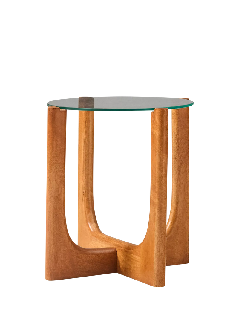 West Elm Harper side table acorn finish - British product