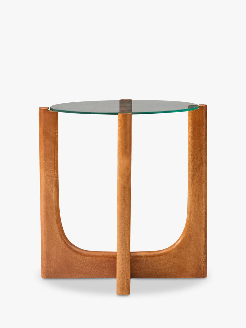 West Elm Harper side table acorn finish - British product
