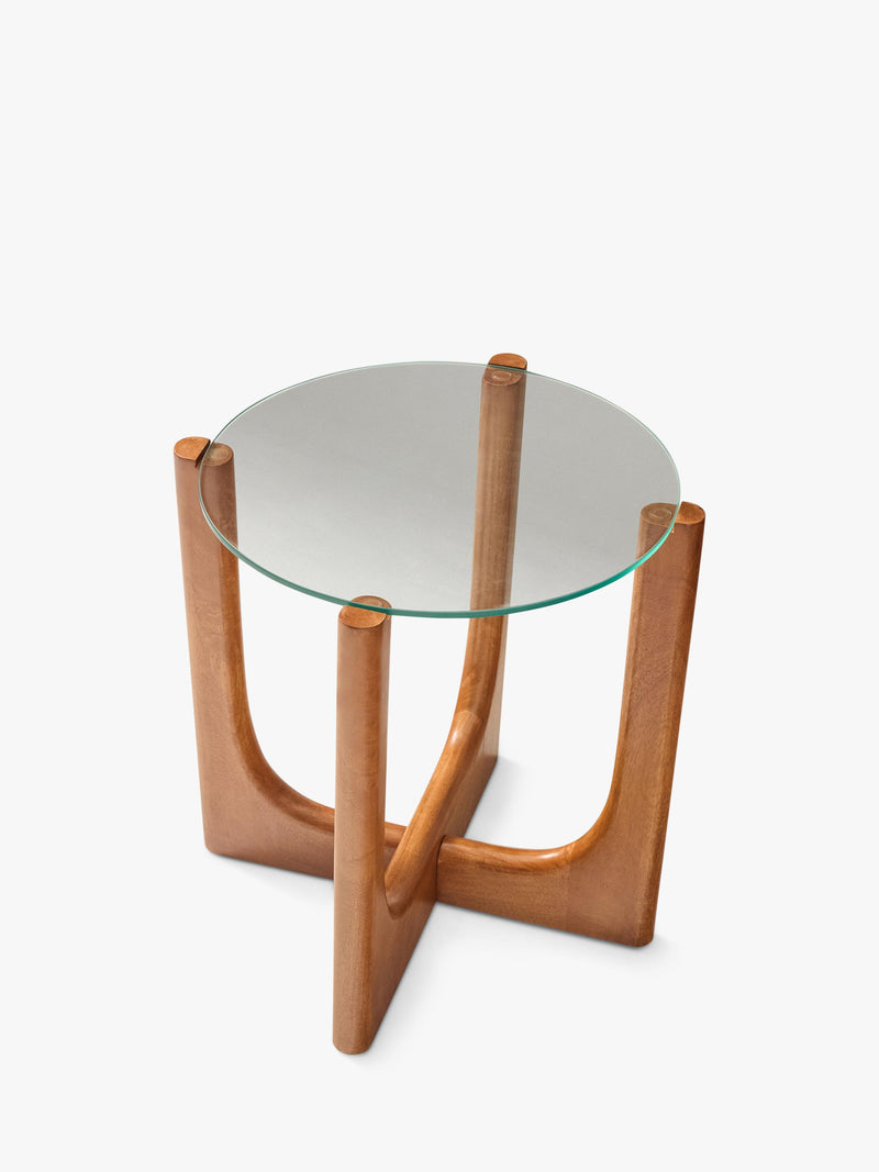 West Elm Harper side table acorn finish - British product