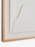 West Elm paper wall art 108x108cm natural beige, imported from the UK