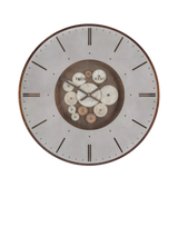 John Lewis Thomas Kent Clocksmith Cog Analogue Wall Clock, Bronze, 53cm- Buy online at McGrocer