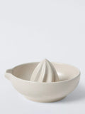 John Lewis Deliciously Ella white stoneware citrus juicer, UK version