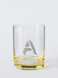 John Lewis Alphabet Glass Tumbler monogrammed drinking glass - British product
