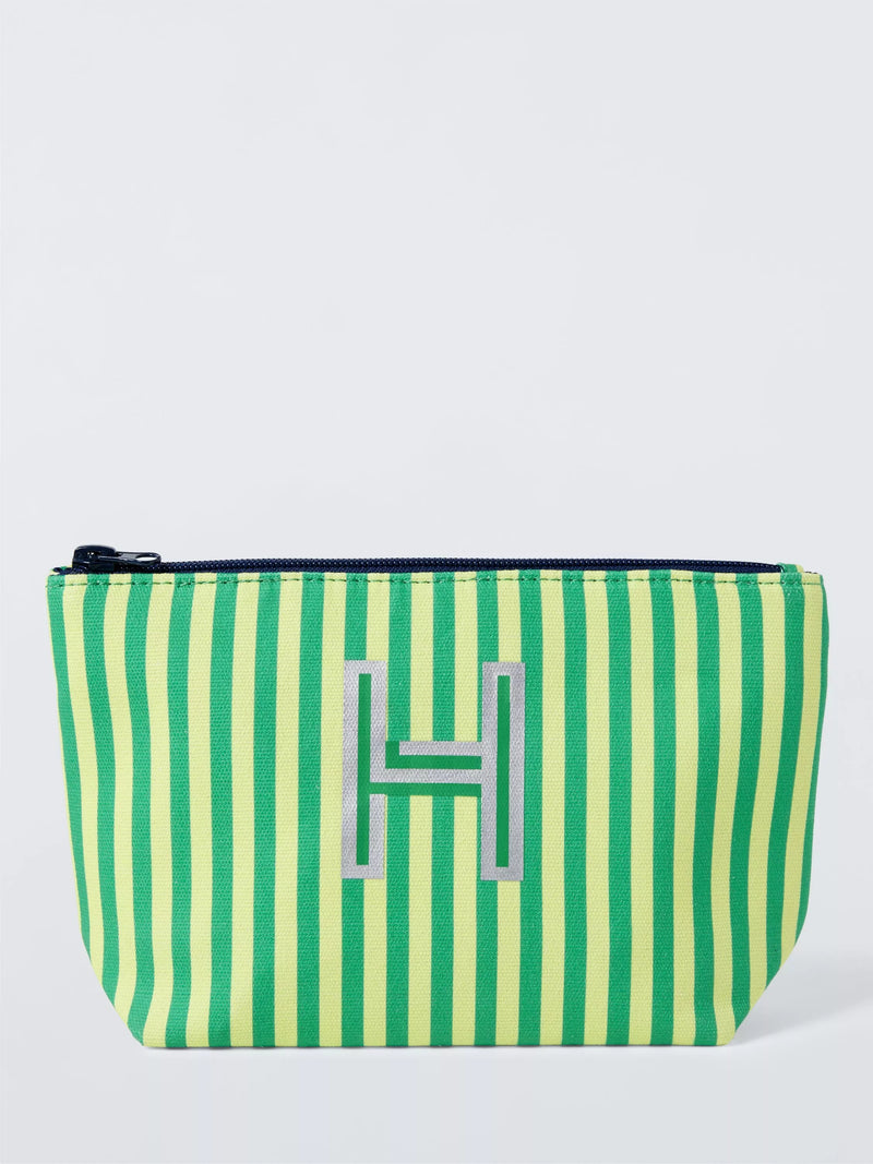 John Lewis Stripe Alphabet Makeup Bag
