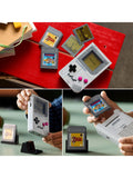 LEGO Game Boy replica building set with interchangeable game paks and display stand, UK version