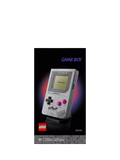 LEGO Game Boy replica building set with interchangeable game paks and display stand, UK version