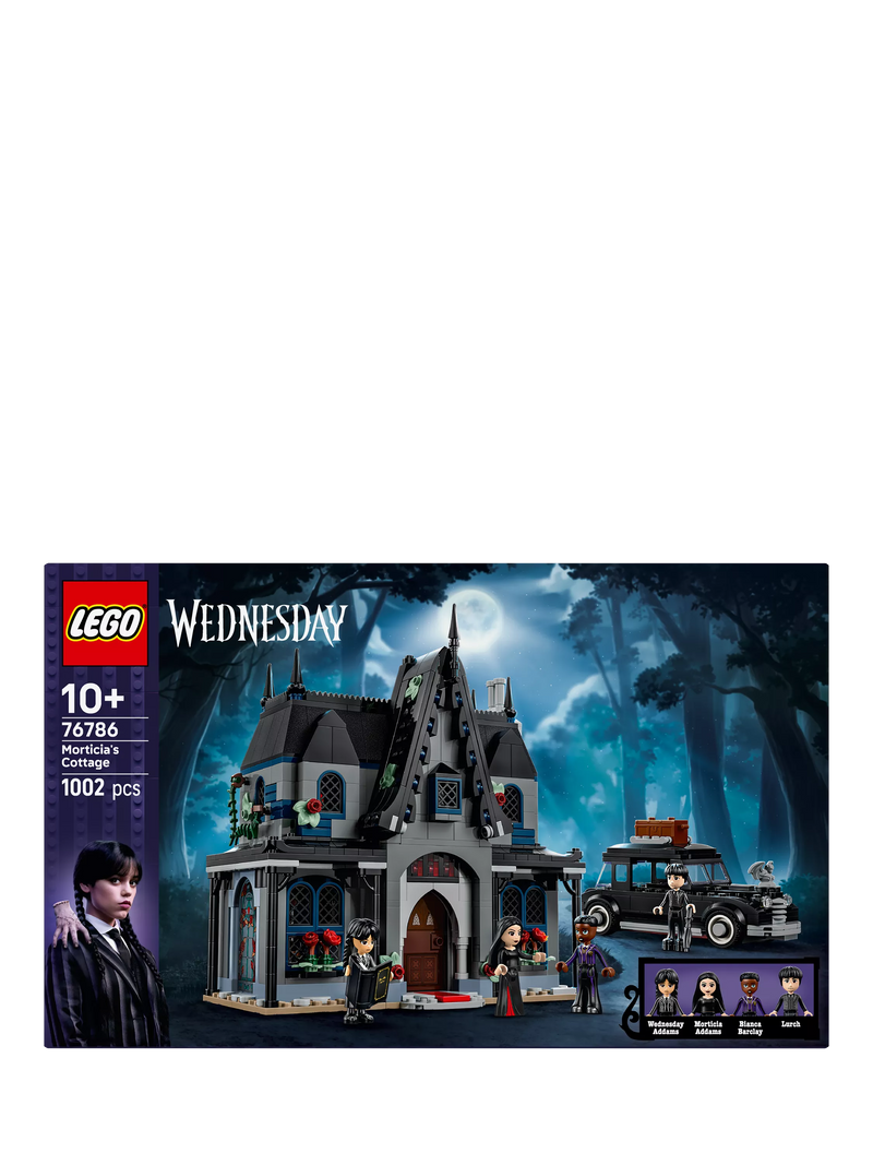 LEGO Wednesday Morticia's Cottage building set 76786, imported from the UK
