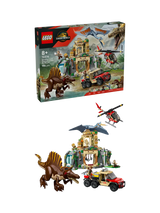 John Lewis LEGO Jurassic World Spinosaurus & Quetzalcoatlus Air Mission Construction Set- Buy online at McGrocer
