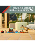 LEGO T. rex River Escape 199-piece building set, imported from the UK