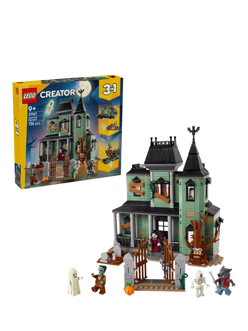 LEGO Haunted Mansion 3-in-1 building set, UK version