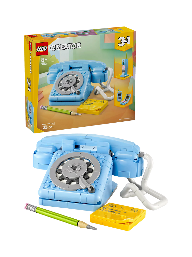LEGO Creator retro telephone building toy set, UK version