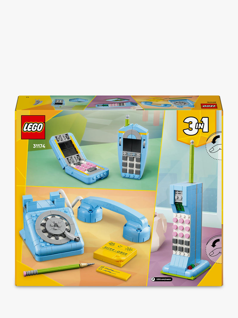LEGO Creator retro telephone building toy set, UK version