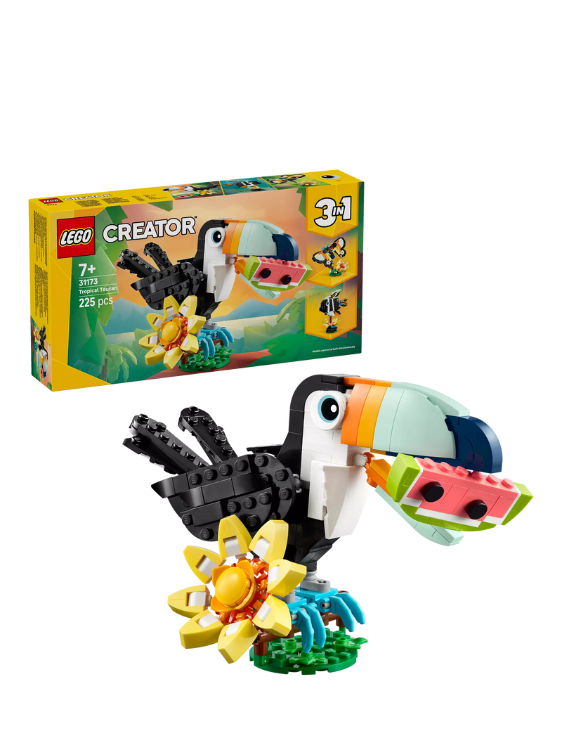 LEGO Creator 3-in-1 Toucan building set, imported from the UK
