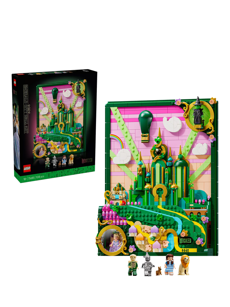 LEGO Wicked Emerald City wall art building set (British brand)