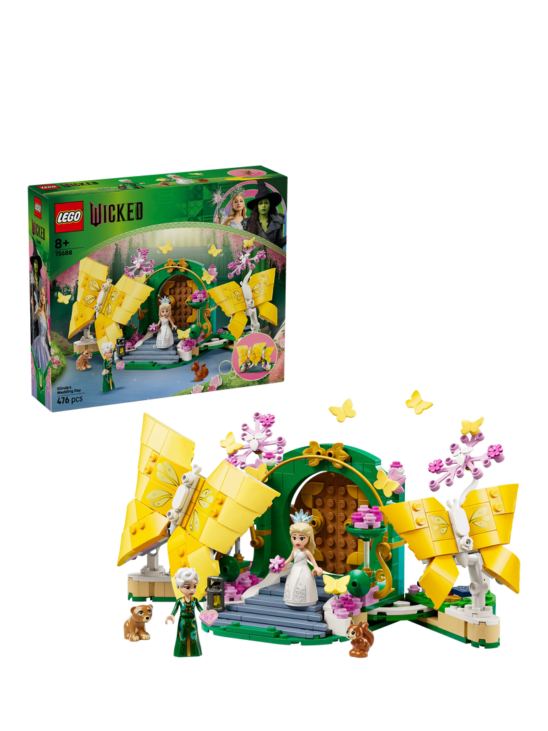 LEGO Wicked Glinda's Wedding Day 476-piece building toy set (British brand)