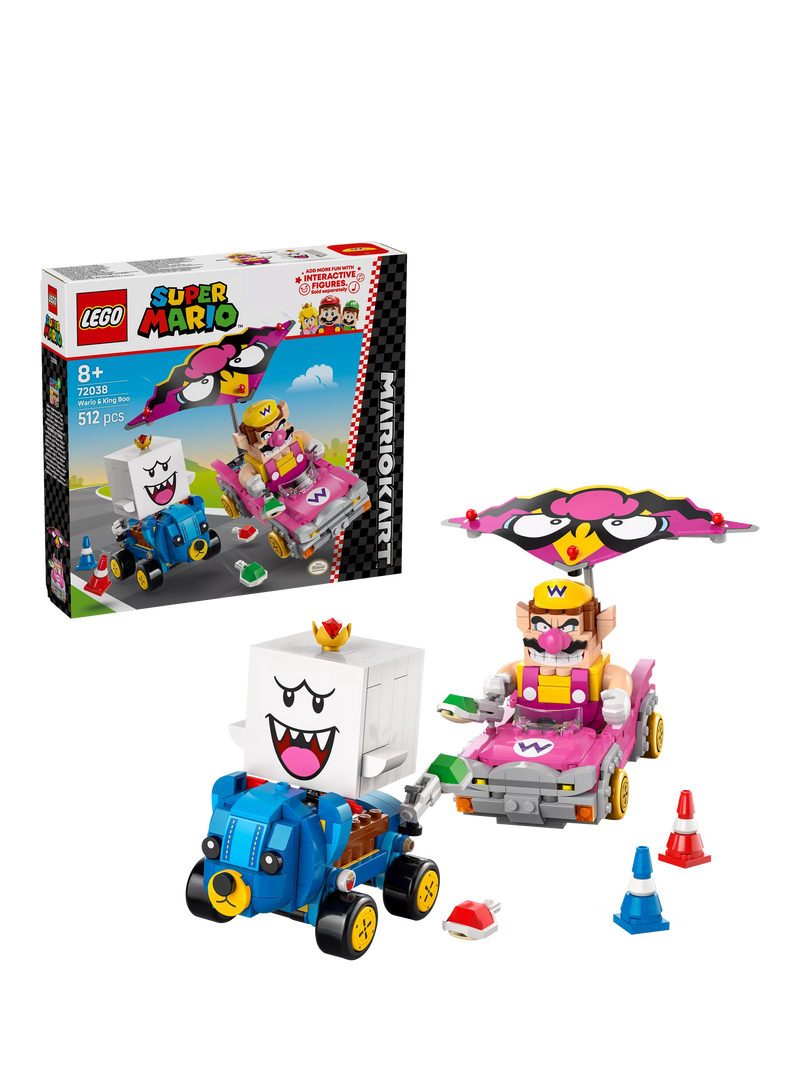 LEGO Mario Kart Wario and King Boo toy set, UK version