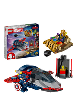 John Lewis LEGO Marvel Super Heroes Captain America vs. Thanos Building Toy Set- Buy online at McGrocer