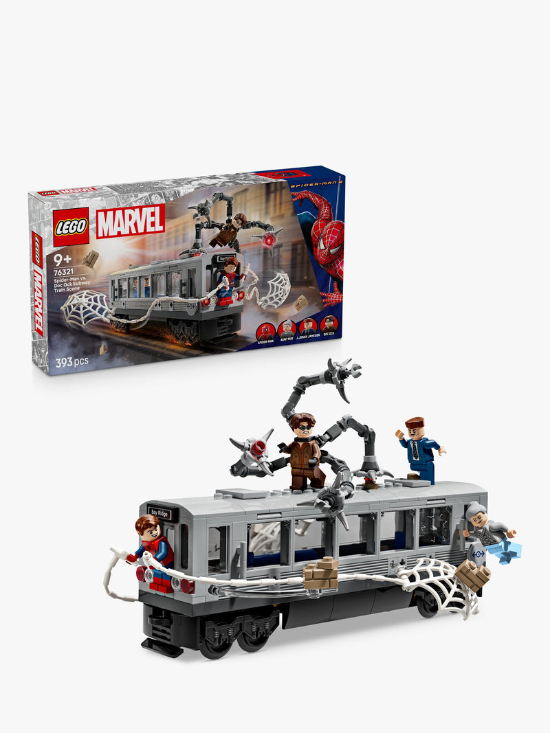 Lego Marvel Super Heroes Spider-Man vs. Doc Ock Subway Train Scene, UK version