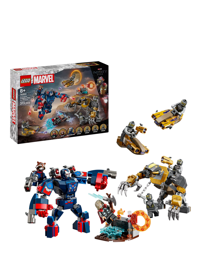 LEGO Marvel Avengers: Endgame Thor vs. Chitauri building set, UK version