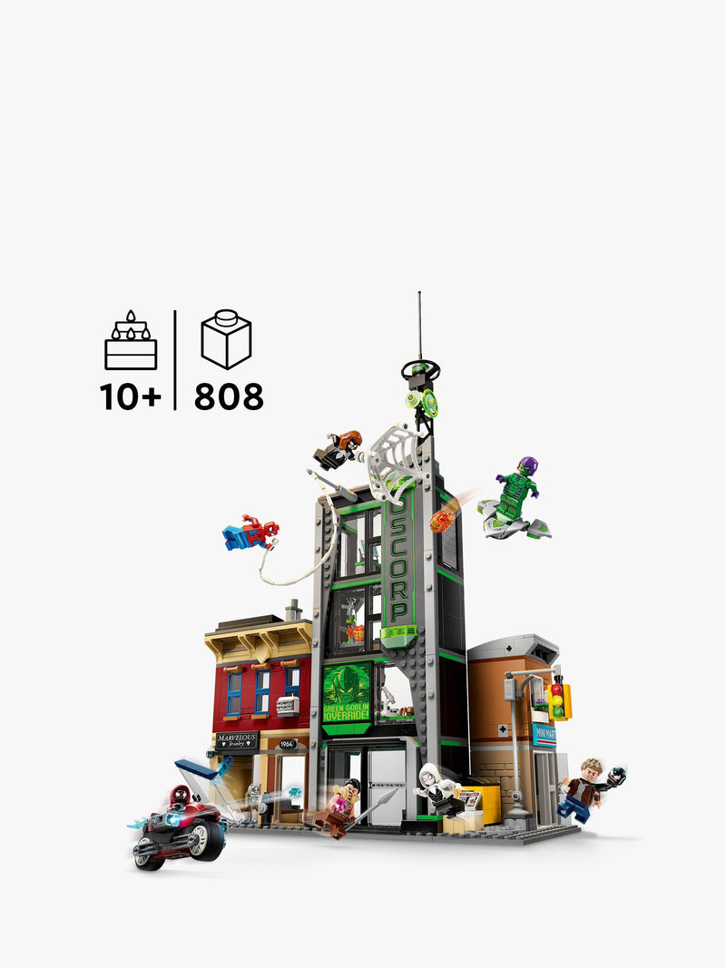 LEGO Marvel Spider-Man vs. Oscorp building set - British product