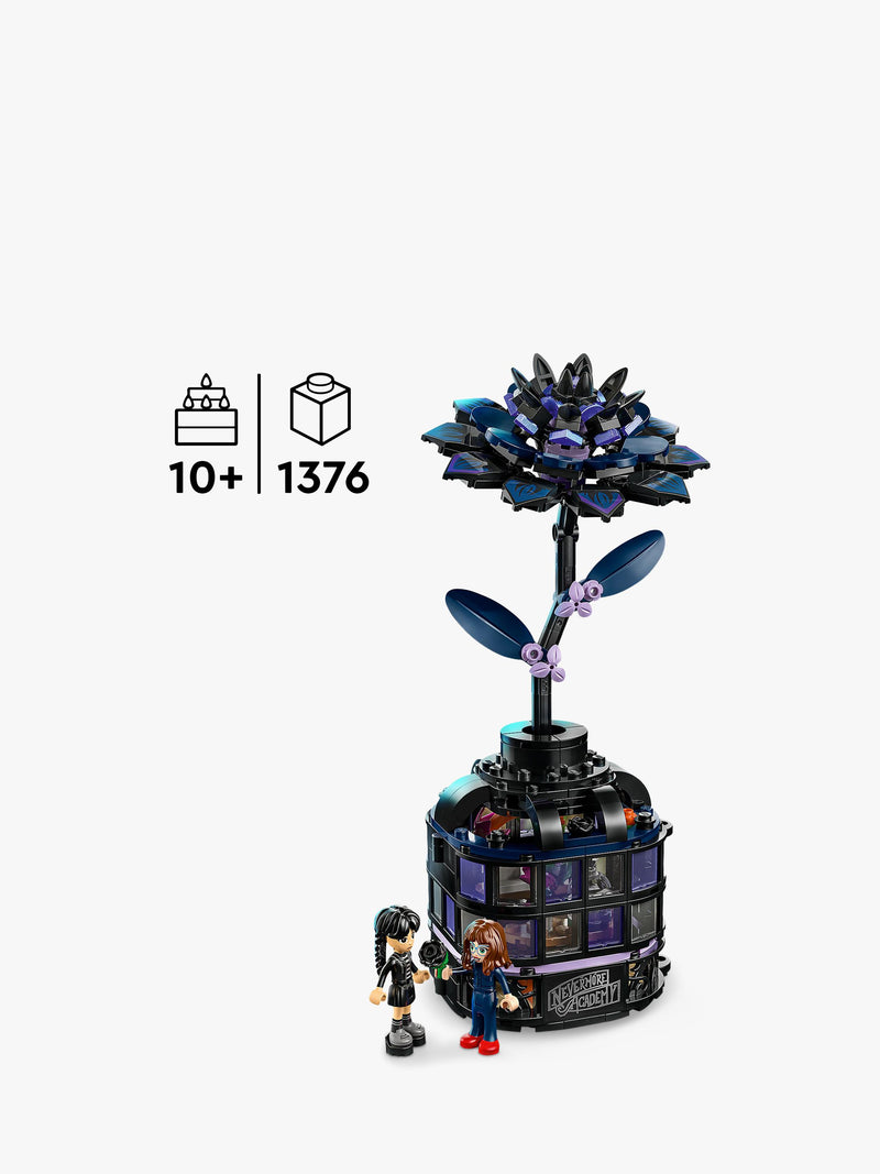 LEGO Wednesday Black Dahlia flower building set 358 pieces (British brand)