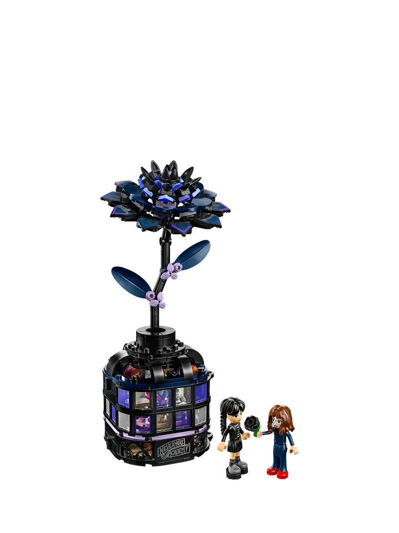 LEGO Wednesday Black Dahlia flower building set 358 pieces (British brand)