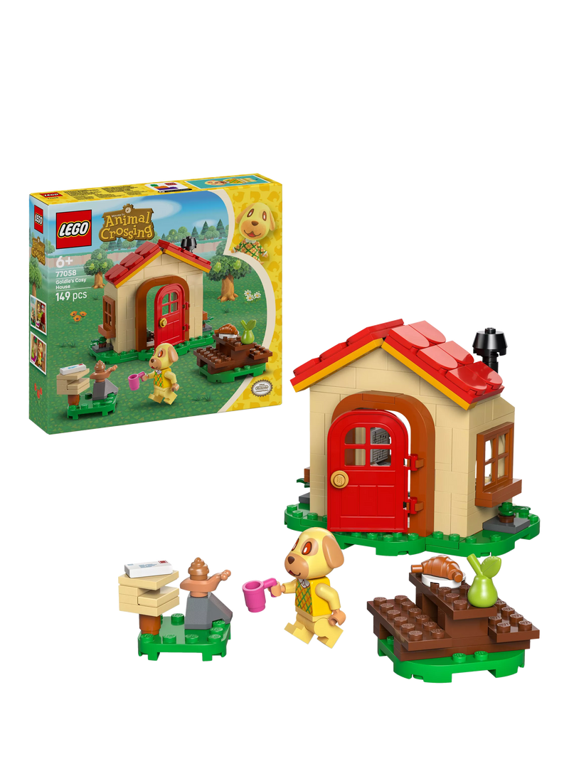 LEGO Animal Crossing Goldie's Cosy House building set 149 pieces, UK version