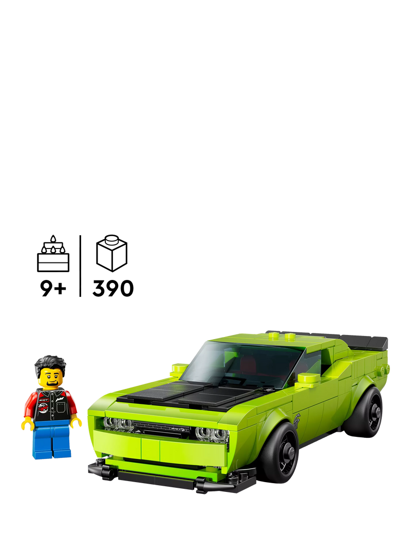 LEGO Speed Champions Dodge Challenger SRT Hellcat building set, UK version