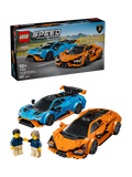 LEGO Speed Champions Lamborghini Revuelto and Huracán STO 607-piece set - British product