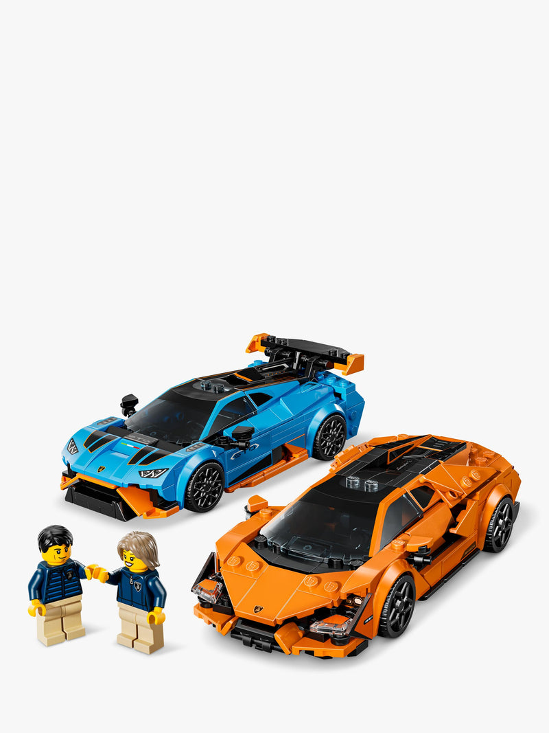 LEGO Speed Champions Lamborghini Revuelto and Huracán STO 607-piece set - British product