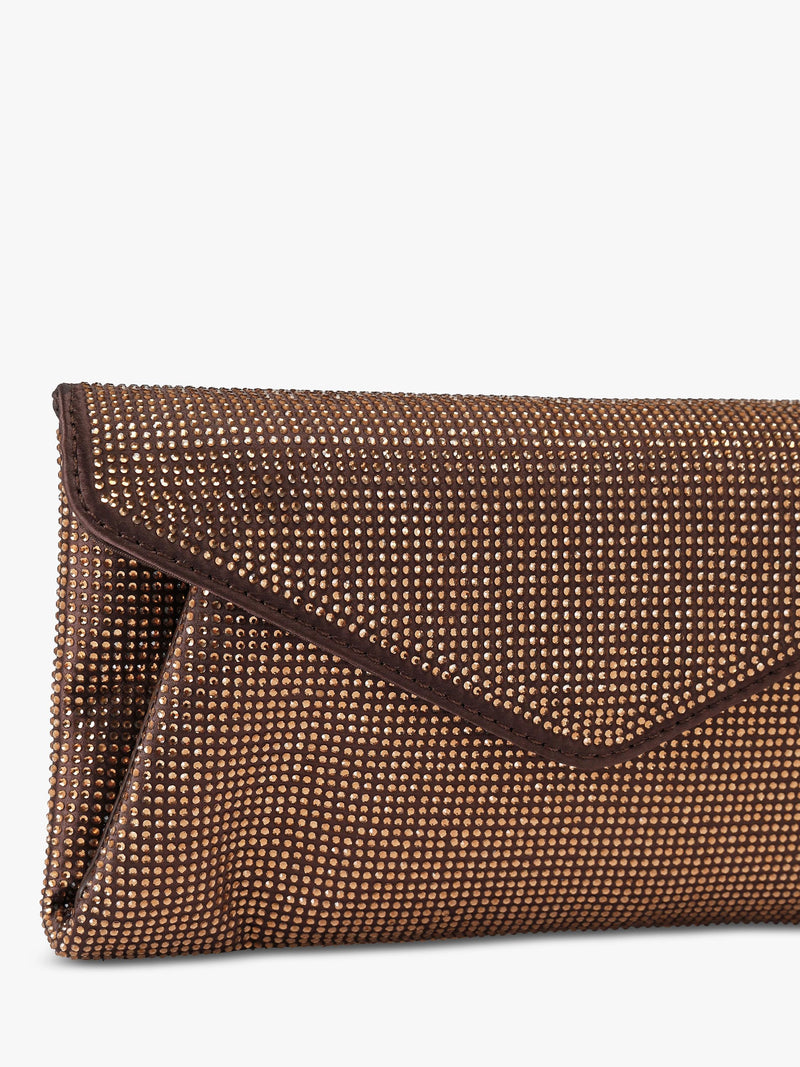 Carvela Stargaze embellished envelope clutch bag - British product