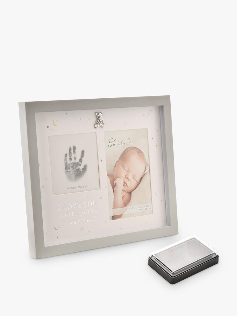 Bambino hand print frame and ink pad, British brand
