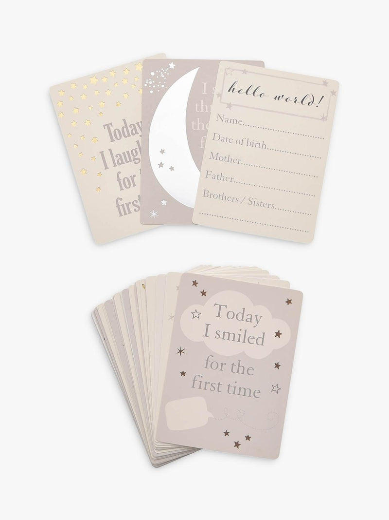 Bambino milestone cards Baby's Firsts set, UK version