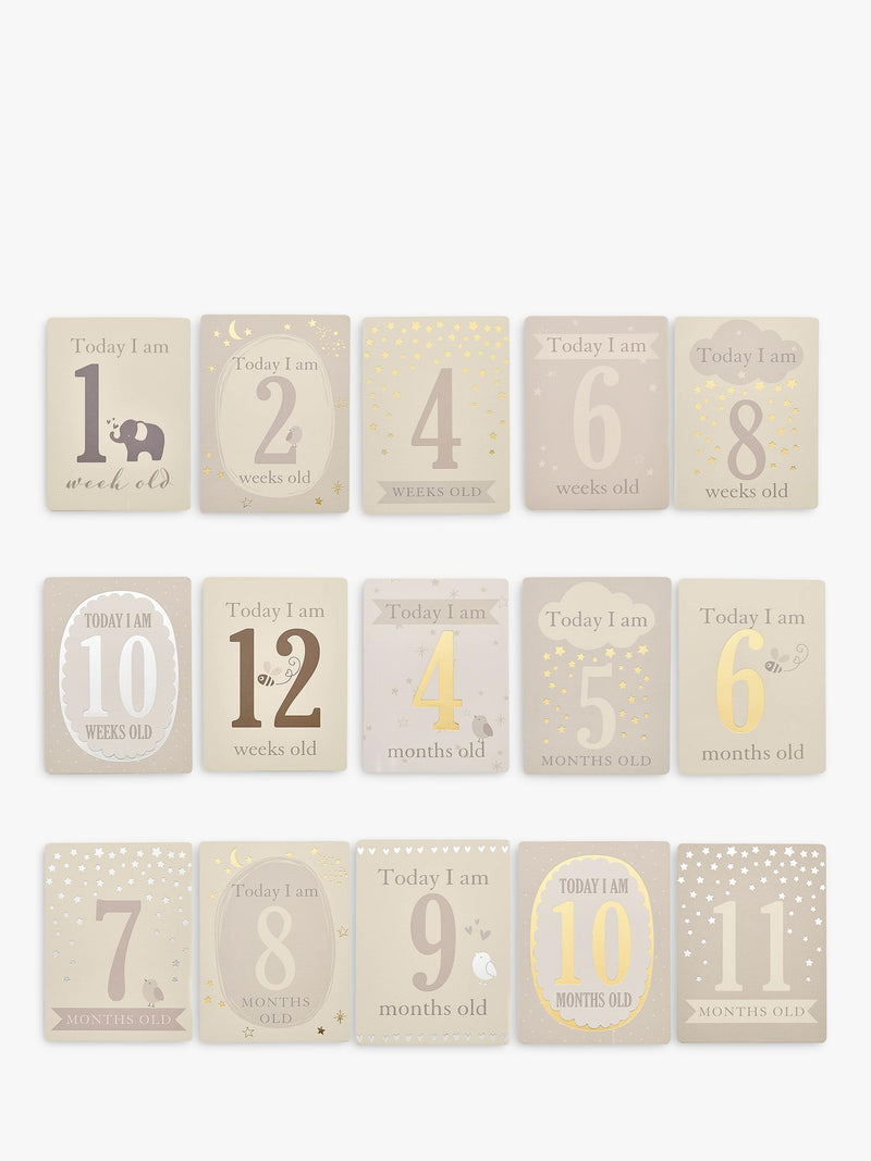 Bambino milestone cards Baby's Firsts set, UK version