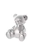 Bambino silver-plated teddy bear money box - British product