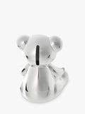 Bambino silver-plated teddy bear money box - British product