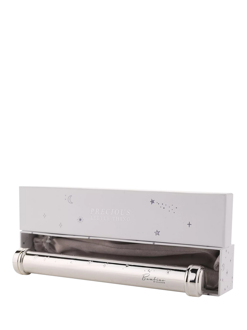 Bambino silver-plated celestial certificate holder UK version