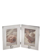 John Lewis Bambino Silver-Plated Double Scan Photo Frame- Buy online at McGrocer