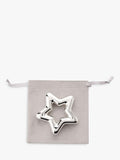 Bambino silver-plated star rattle - British product