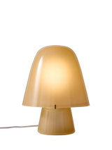 John Lewis West Elm Gilmore Glass Mushroom Table Lamp - Champagne- Buy online at McGrocer